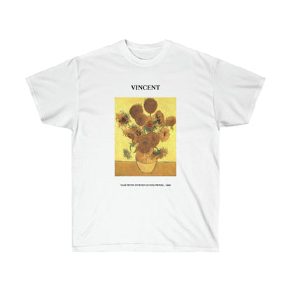 Vincent van Gogh Vase with Fifteen Sunflowers T-shirt