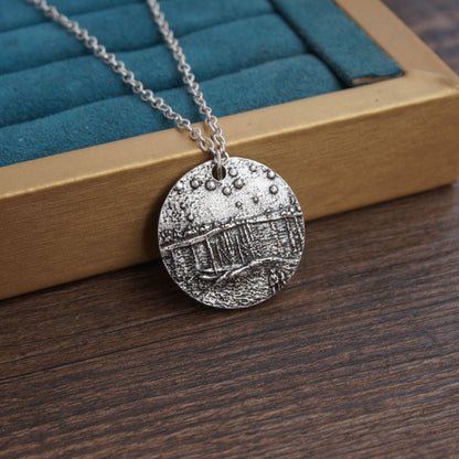 Starry Night Over The Rhone Van Gogh Pendant Necklace