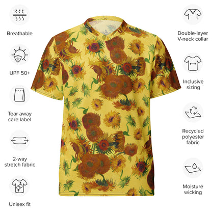 Sunflowers unisex sports jersey