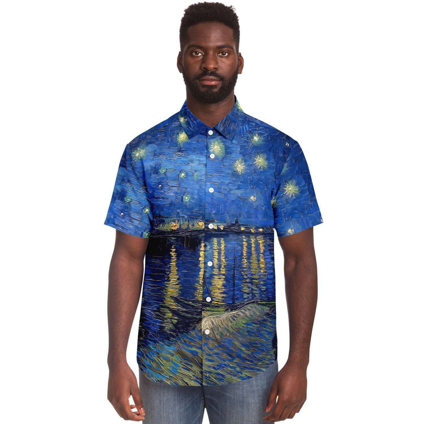 Starry Night Over The Rhone Buttoned Shirt